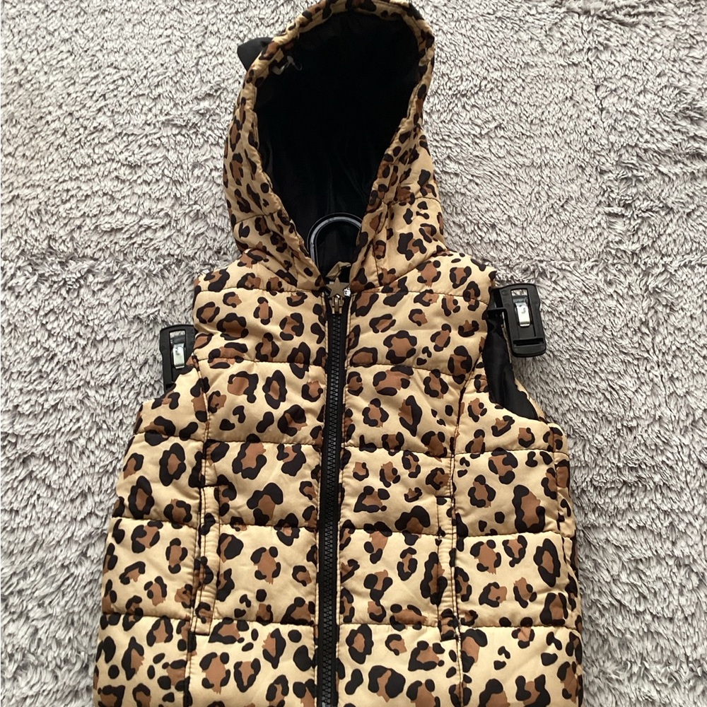 Leopard Print Kids Vest